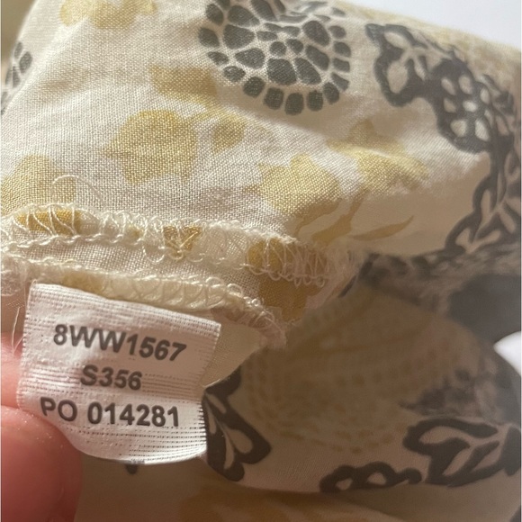 Lucky Brand Boho Paisley Print Peasant Blouse Top | B35 - Picture 6 of 6